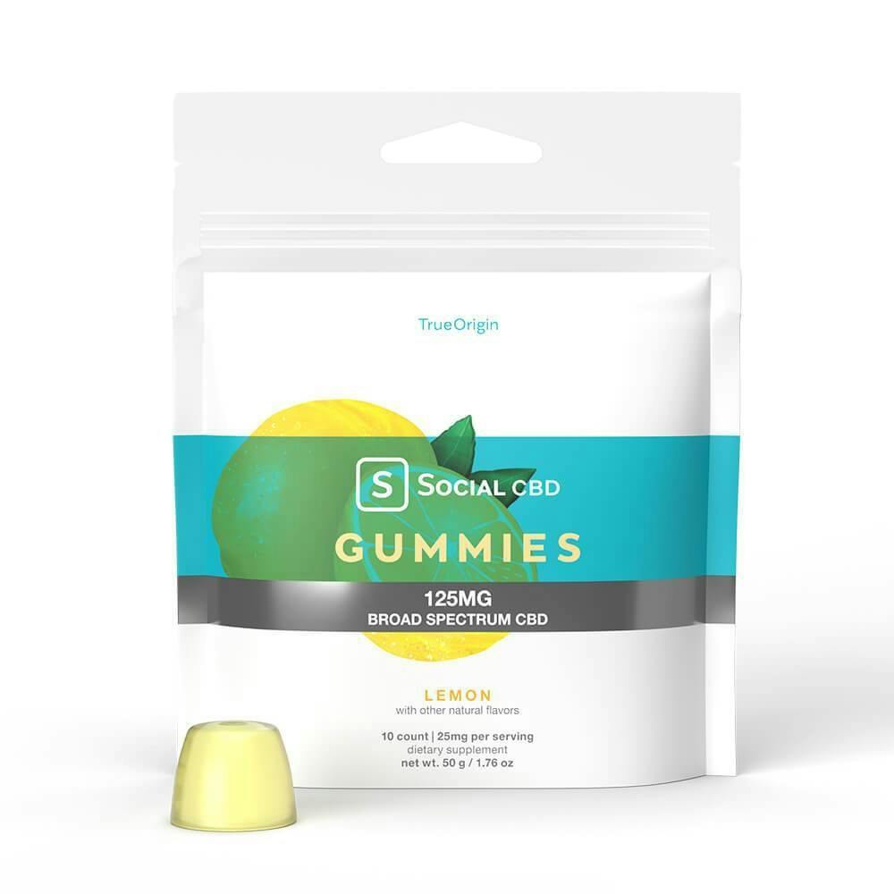 Social CBD Lemon Broad Spectrum CBD Gummies